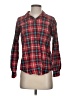 Broadway & Broome Plaid Red Long Sleeve Button-Down Shirt Size S - photo 1