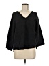 Shein Black 3/4 Sleeve Blouse Size 6 - photo 1