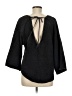 Shein Black 3/4 Sleeve Blouse Size 6 - photo 2