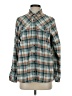 L.L.Bean Plaid Teal Long Sleeve Button-Down Shirt Size S - photo 1