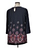 New Directions Blue 3/4 Sleeve Blouse Size 1X - photo 2