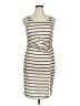 Unbranded Stripes Ivory Casual Dress Size XL - photo 1