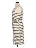 Unbranded Stripes Ivory Casual Dress Size XL - photo 5