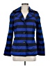 Sandro Sportswear 100% Polyester Stripes Blue Coat Size Med (2) - photo 1