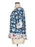 Como Blu Blue 3/4 Sleeve Blouse Size XL - photo 5