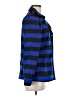 Sandro Sportswear 100% Polyester Stripes Blue Coat Size Med (2) - photo 4