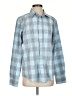 George Plaid Blue Long Sleeve Button-Down Shirt Size S - photo 1