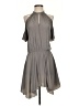 Ramy Brook 100% Polyester Solid Gray Cocktail Dress Size XS - photo 1