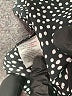 Ann Taylor LOFT 100% Polyester Polka Dots Black Long Sleeve Blouse Size S - photo 8