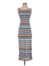 Assorted Brands Stripes Gray Blue Casual Dress Size XS (estimated) - photo 1