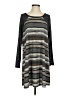 Entro Stripes Gray Casual Dress Size S - photo 1