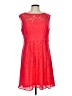 DressBarn 100% Polyester Red Cocktail Dress Size 12 - photo 1