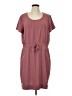 32 Degrees 100% Polyester Solid Burgundy Casual Dress Size L - photo 1