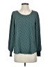 Ann Taylor LOFT 100% Polyester Polka Dots Green Teal Long Sleeve Blouse Size XS - photo 1