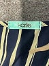 Karlie 100% Polyester Stripes Gold Blue Casual Dress Size S - photo 7