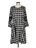 New Directions Argyle Black Casual Dress Size L (petite) - photo 1