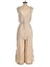 Lulus 100% Polyester Solid Tan Jumpsuit Size M - photo 2