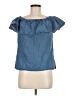 cavalini Blue Short Sleeve Blouse Size M - photo 1
