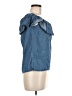 cavalini Blue Short Sleeve Blouse Size M - photo 4
