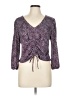 the general good Purple 3/4 Sleeve Blouse Size L - photo 1