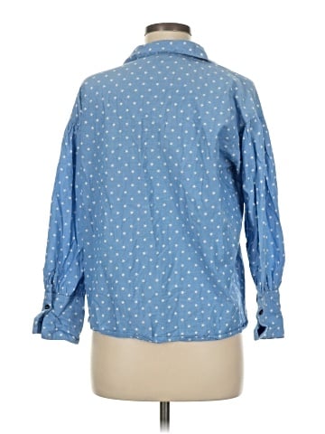 Topshop 3/4 Sleeve Button-Down Shirt (view 2)