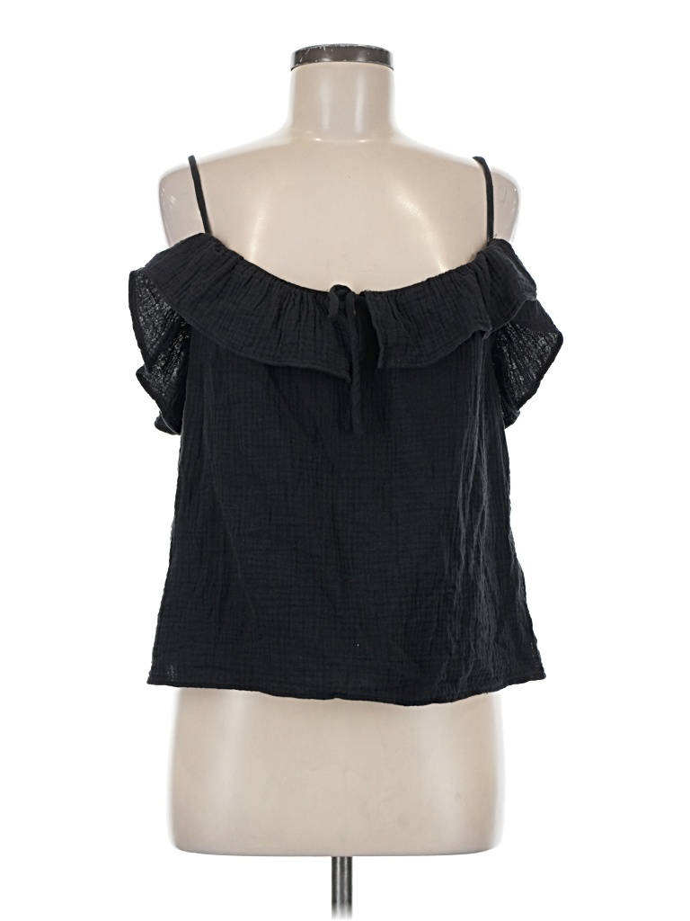 Pre-owned Jcrew Sleeveless Blouse In Black