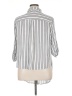 Vixbe 100% Rayon Stripes Silver 3/4 Sleeve Button-Down Shirt Size XL - photo 2