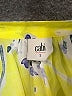 CAbi 100% Polyester Tropical Floral Yellow Short Sleeve Blouse Size S - photo 7