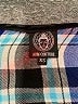 Aum-Couture Plaid Blue 3/4 Sleeve Blouse Size XS - photo 7