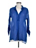 Miraclesuit Blue Long Sleeve Blouse Size M - photo 1