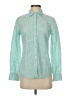 J.Crew 100% Cotton Houndstooth Green Long Sleeve Button-Down Shirt Size 0 - photo 1