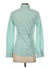 J.Crew 100% Cotton Houndstooth Green Long Sleeve Button-Down Shirt Size 0 - photo 2