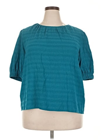 Worthington Short Sleeve Blouse (view 1)