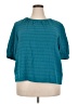 Worthington Teal Short Sleeve Blouse Size XXL - photo 1