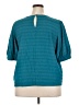 Worthington Teal Short Sleeve Blouse Size XXL - photo 2