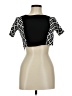 Missguided Black Short Sleeve Top Size 6 - photo 1