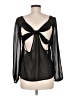 Ali & Kris 100% Polyester Black Long Sleeve Blouse Size M - photo 2