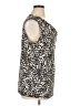 Nine West Animal Print Ivory Gray Long Sleeve Blouse Size 1X - photo 4