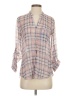 Kut from the Kloth 100% Polyester Plaid Pink 3/4 Sleeve Blouse Size XS - photo 1