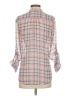 Kut from the Kloth 100% Polyester Plaid Pink 3/4 Sleeve Blouse Size XS - photo 2
