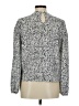 Shein 100% Polyester Animal Print Silver Long Sleeve Blouse Size 8 - 10 - photo 2