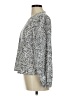 Shein 100% Polyester Animal Print Silver Long Sleeve Blouse Size 8 - 10 - photo 5
