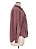 10 Tree 100% Tencel Burgundy Long Sleeve Button-Down Shirt Size XL - photo 4