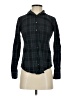 J.Crew 100% Cotton Plaid Green Long Sleeve Button-Down Shirt Size 00 - photo 1