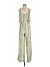Ark & Co. 100% Polyester Paisley Green Jumpsuit Size S - photo 1