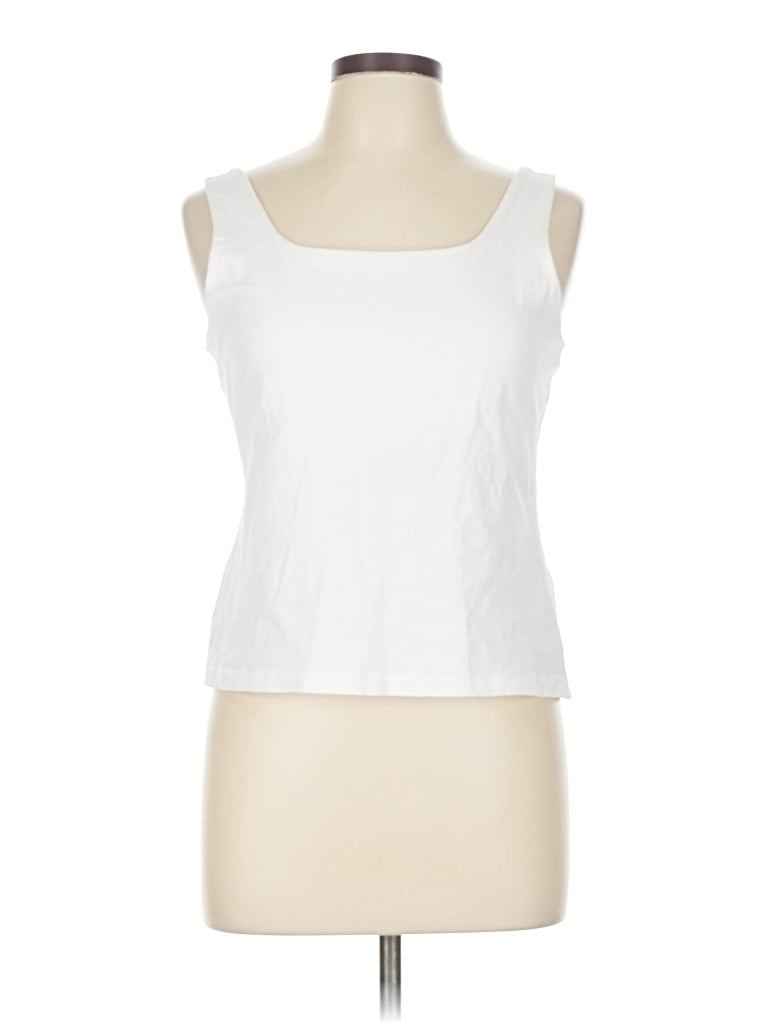 Pre-owned Nic + Zoe Sleeveless T-shirt In White