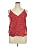 Shein 100% Polyester Red Sleeveless Blouse Size XL - photo 1