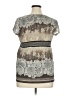 Axcess Gray Short Sleeve Blouse Size XL - photo 2