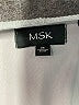 MSK Metallic Silver Casual Dress Size M - photo 7