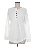 Unbranded White Long Sleeve Henley Size M - photo 1